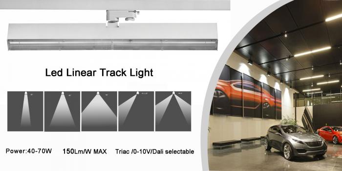 40W LED linear track light used for Corridors with 30 degree beam angle