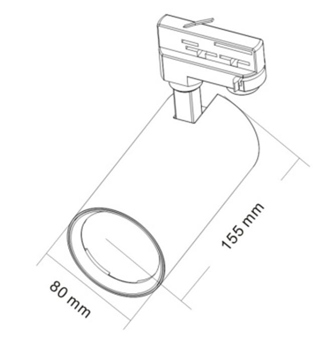 20W D80 track lights with Lens/ 5 years